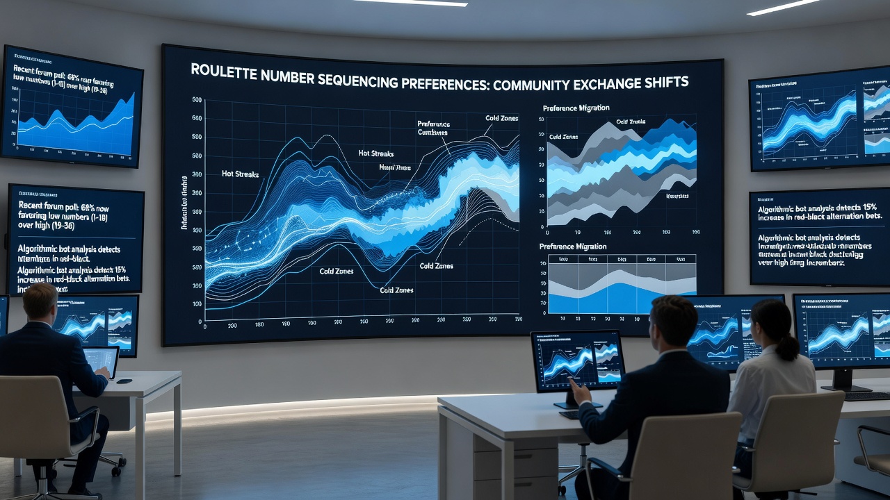 Gambling community forum interface showing roulette number sequence discussions and trend charts